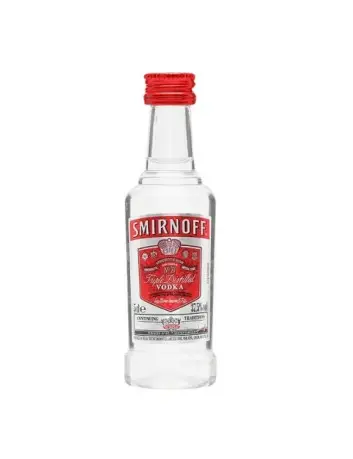 Smirnoff vodka mignon rojo PET 12 x 5 cl