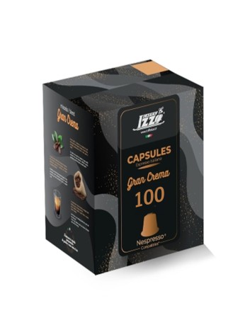 Cápsulas blend Izzo Gran Crema compatibles con Nespresso 100 piezas