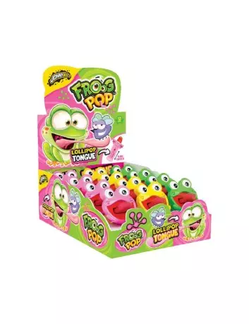 Frog Pop tongue lolly 12 x 10 g