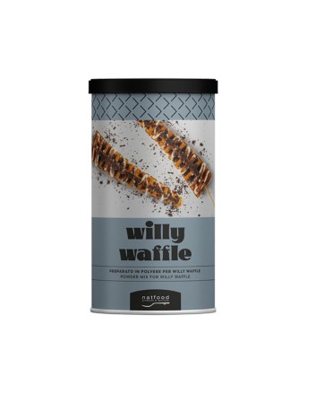 Pulverförmige Zubereitung für Willy Waffle Natfood jar 800 g