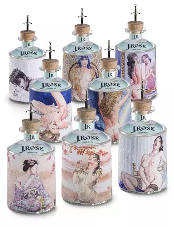 Gin J. Rose complete collection 8 bottles of 70 cl
