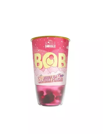 BOB Bubble Tea Sakura Pfirsich Bobble Bobble 9 x 360 ml