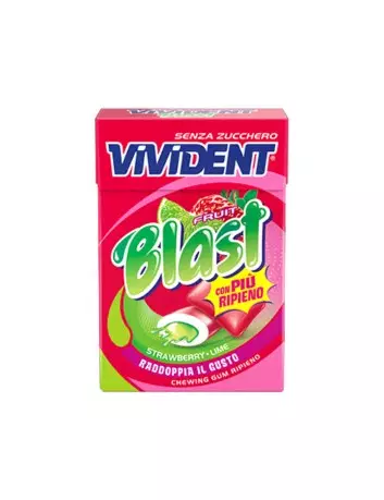 Vivident Fruit Blast strawberry lime Sugar Free 20 packs x 30 g