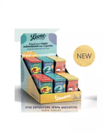 Vespa special series Pastiglie Leone can display 24 x 30 g