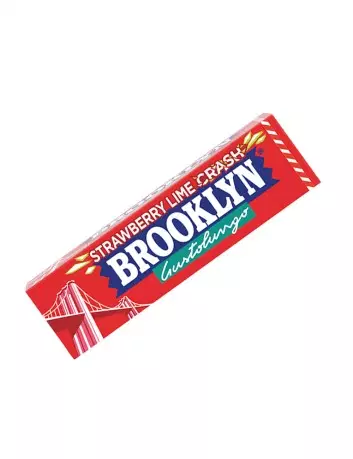 Brooklyn Chewing Gum strawberry lime crash pack of 20 sticks