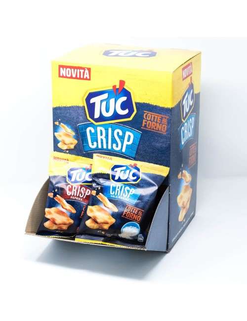 Tuc Crisp Box gemischt Salz und Paprika 22 Beutel à 30g