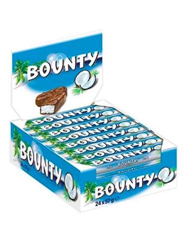 BOUNTY Snack cioccolato al cocco 24 pezzi da 57g