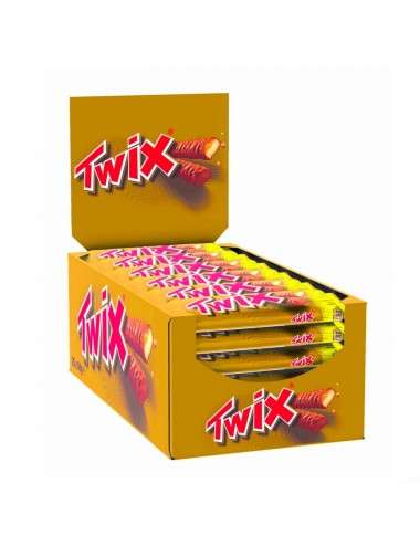 TWIX Milk chocolate bar with cookie and caramel 25 pieces of 50g