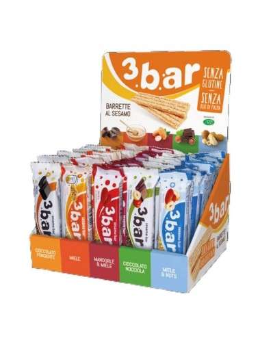 3BAR Sesame Crunchy Bars Mixed flavors 50 pieces