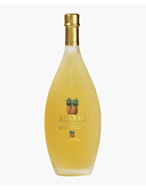 Pineapple and grappa liqueur Bottega 28% 50 Cl.
