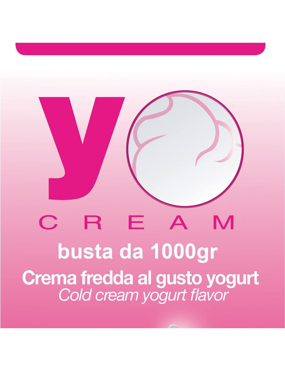 YOCREAM Cold yogurt cream 1000 g bag.
