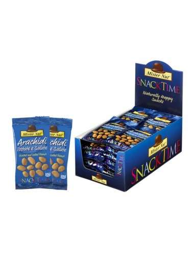 Roasted and Salted Peanuts 24 pieces x 30gr Mister Nut