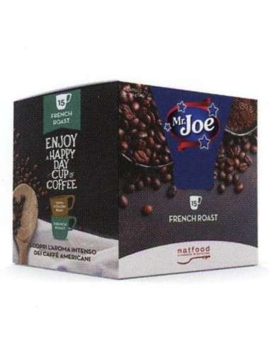 French Roast American Coffee Mr. Joe Natfood 18 capsules K-Cup