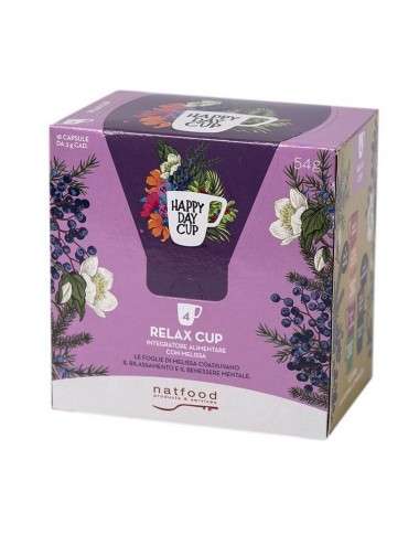 Relax Cup Natural Herbal Tea Box 18 capsules K-Cup