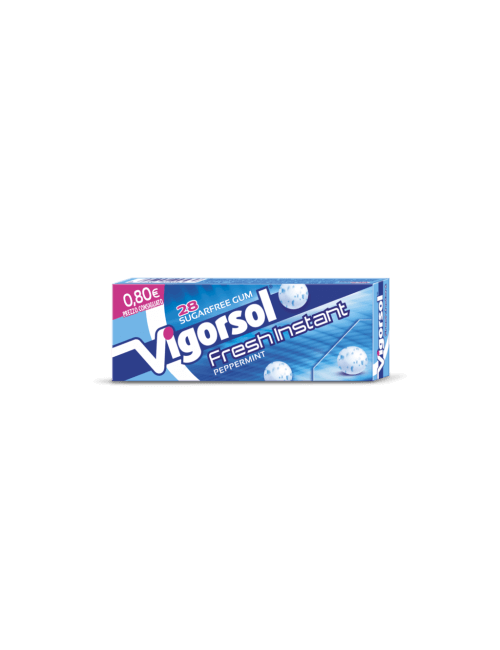Vigorsol Fresh Instant Sugar Free Pack of 20 cases of 28 chewing gum
