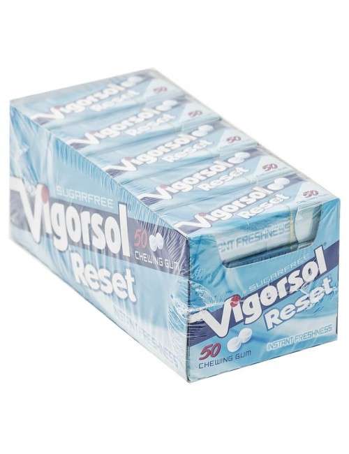 RESET VIGORSOL 20 Schachteln mit 50 Kaugummis