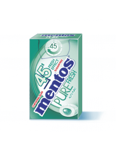 MENTOS Pure Fresh 45-minute Spearmint with Green Tea Box 20 pieces