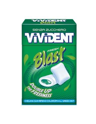 VIVIDENT Blast Chlorophyll-Mint Green 20 pieces