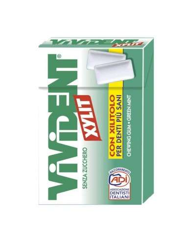 Vivident Xylit Green Mint sugar-free 20 pieces