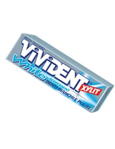 VIVIDENT Xylit White Peppermint 40 pieces sticks