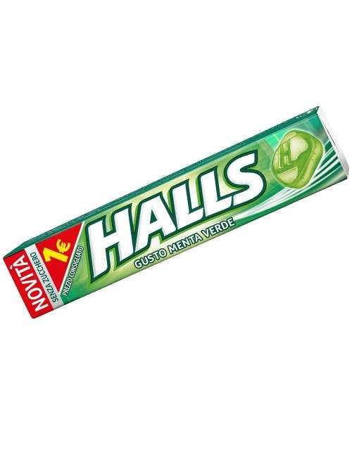 Halls Mint Green sin azucar stick 20uds
