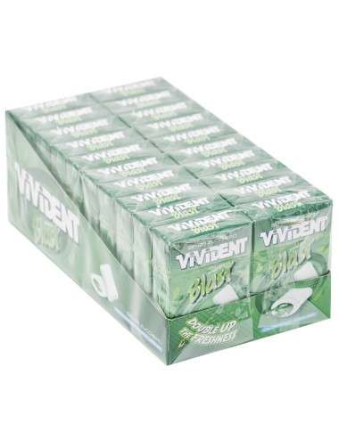 VIVIDENT Blast Chlorophyll-Mint Green 20 pieces