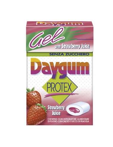 Daygum Protex Strawberry Gel Pack of 20 cases
