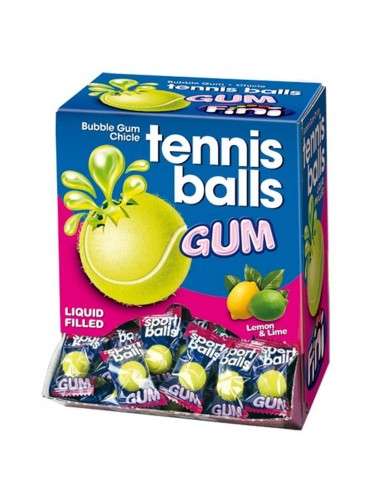 Tennis Ball Bubble Gum Fini 200 pezzi
