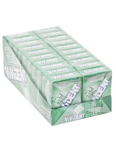VIVIDENT CUBE Green Mint with Xylitol Sugar-Free Cicche Vivident