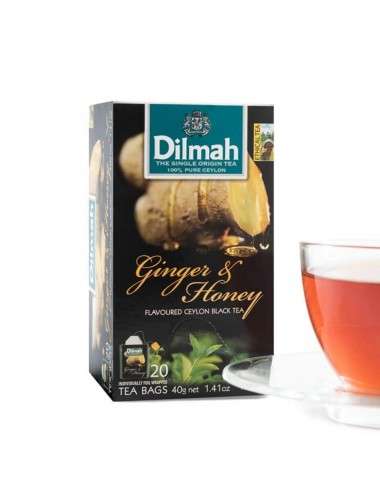 Black Tea with Ginger and Honey Dilmah 20 sachets