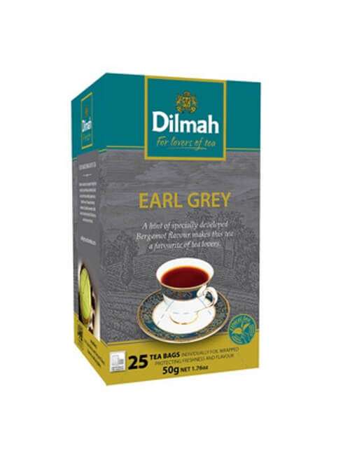 Black Tea Earl Thé gris Dilmah 25 sacs