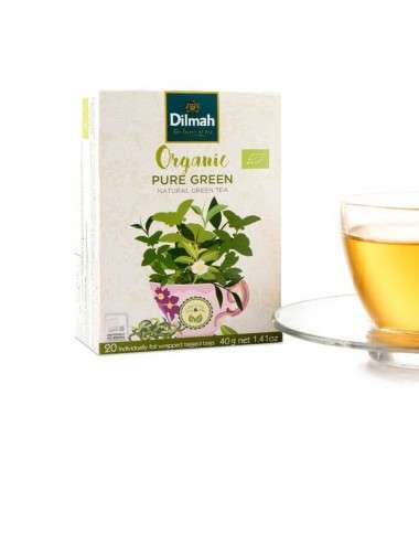 Tè Verde Puro Dilmah Organic Biologico 20 bustine
