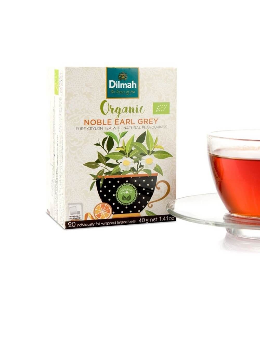Dilmah Organic Earl Grey Black Tea 20 sachets
