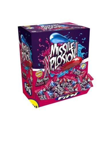 Fini Missile Xplosion Bubble Gum Ripieno liquido 200 pezzi