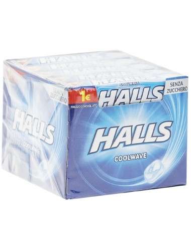 Halls Coolwave senza zucchero 20 pezzi stick