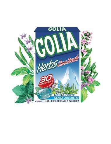 Golia Herbs Clean Breath caramelle ripiene con miele 20 astucci da 46 g