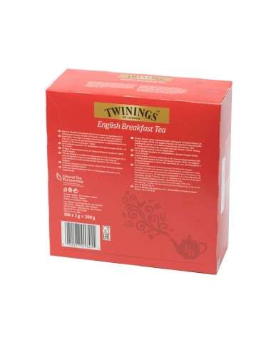 French Breakfast Thé Twinings of London 100 filtres 2 g