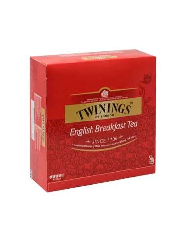 English Breakfast Tea Twinings of London 100 sobres de 2 g