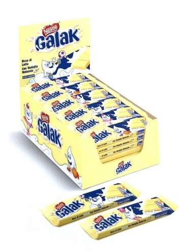 Barra de chocolate blanco Galak 36 piezas de 40g