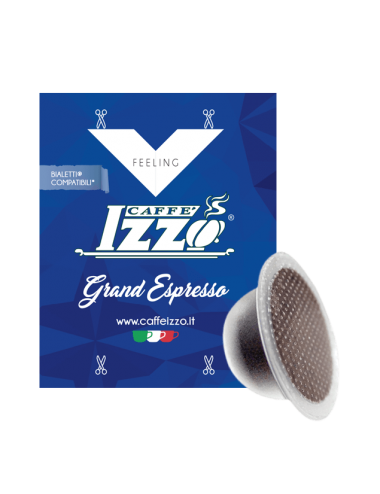 50 capsules compatible Bialetti Caffè Izzo Grand Espresso