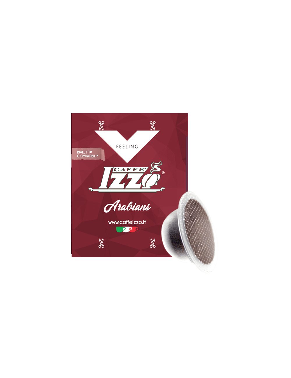 100 capsule compatibili Bialetti Caffè Izzo Arabians Caffè Izzo