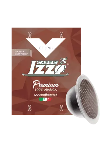 50 capsule compatibili Bialetti Caffè Izzo Premium 100% arabica