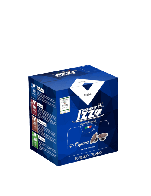 50 cápsulas compatibles Bialetti Caffè Izzo Premium 100% arábica