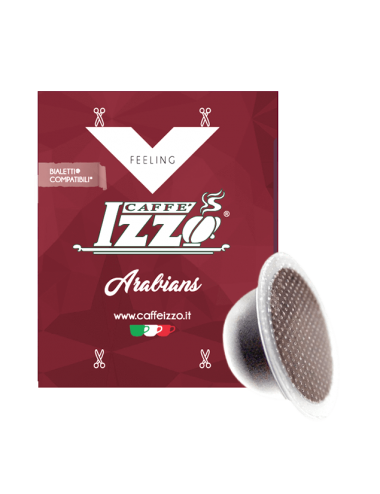 100 Kapseln kompatibel mit Bialetti Caffè Izzo Arabians