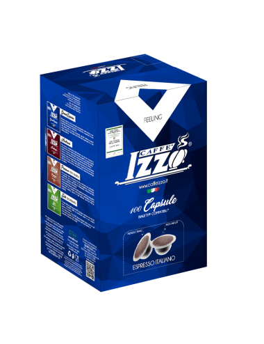 100 capsule compatibili Bialetti Caffè Izzo Premium 100% arabica