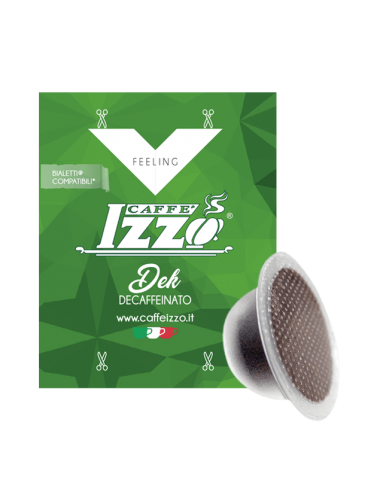 100 capsules compatibles Bialetti Caffè Izzo Dek Decaffeinate
