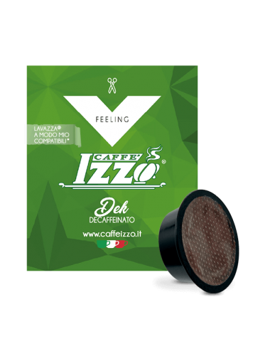 50 Lavazza A Modo Mio compatible capsules Caffè Izzo Dek Decaffeinato