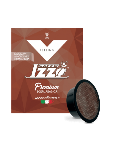 100 Lavazza A Modo Mio compatible capsules Caffè Izzo Premium 100% Arabica