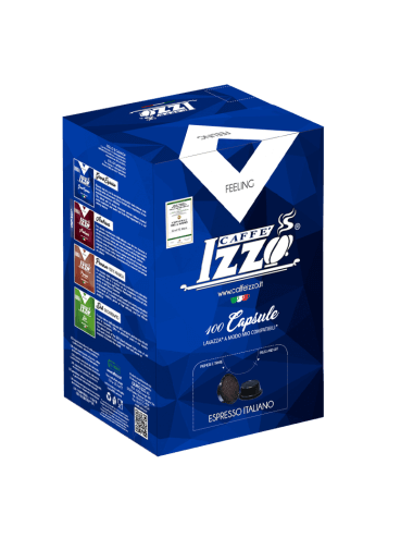 100 Lavazza A Modo Mio compatible capsules Caffè Izzo Premium 100% Arabica