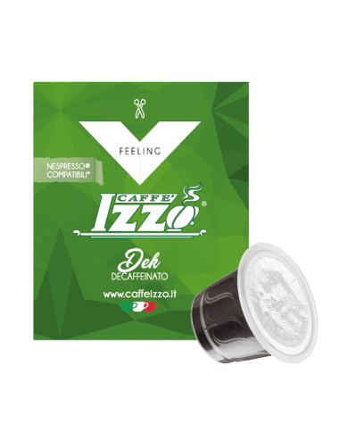50 capsules compatibles Nespresso Caffè Izzo Dek Decaffeinate